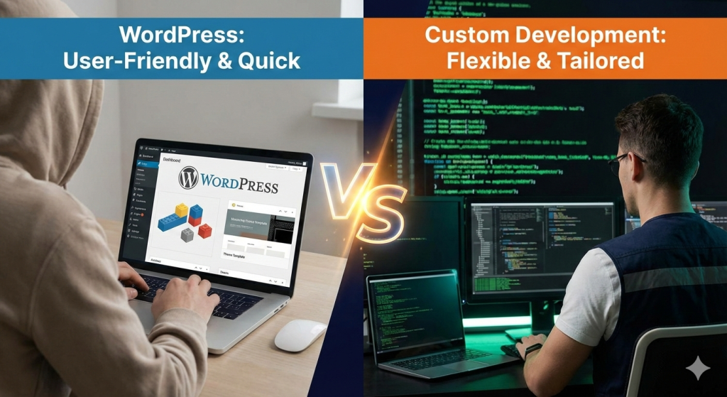 WordPress vs Custom Development: What Should You Choose?